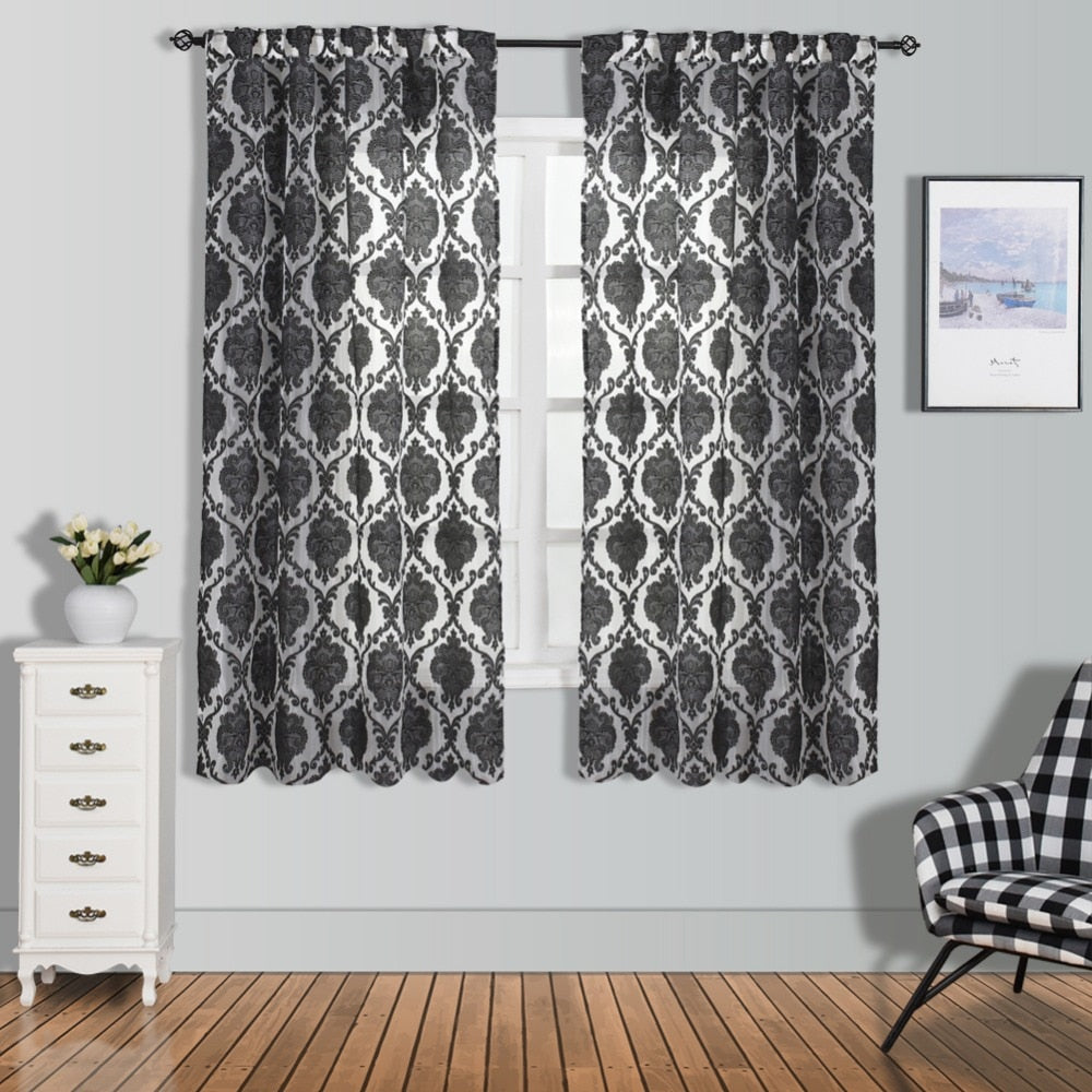 Brown Short Curtain
