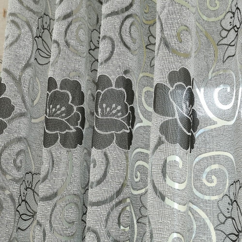 Short jacquard curtains